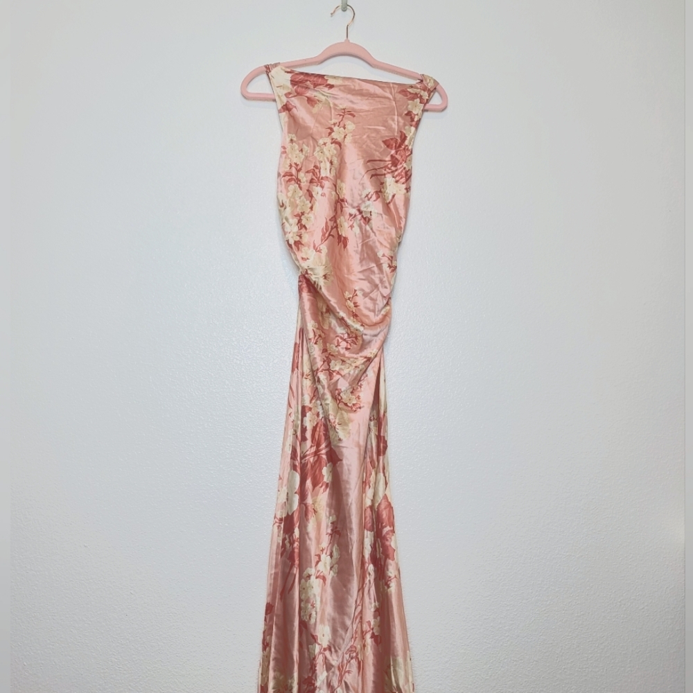 NWT Reformation Casette Silk Dress in Bellini Size 10 - Picture 6 of 11